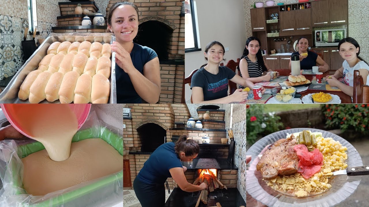 O PÃO MAIS BARATO E FOFINHO+SABÃO CASEIRO RÁPIDO/ROTINA DE UM DIA PRODUTIVO AQUI NA ROÇA.