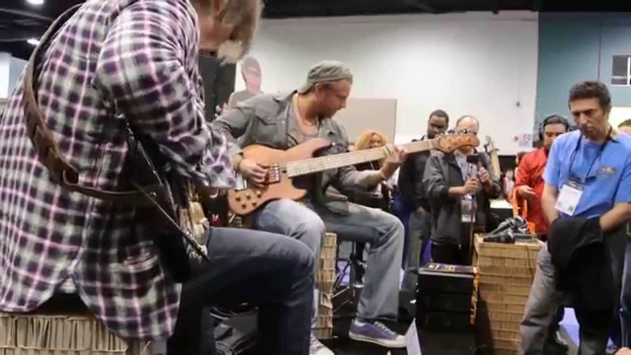Hadrian Feraud & Dean Brown @NAMM 2014 (2nd Video)