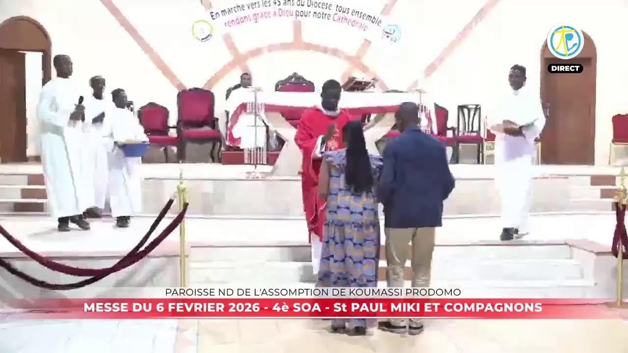 Messe de 6h15 du 6 février 2026 en direct de la paroisse ND de l'Assomption de Koumassi Prodomo