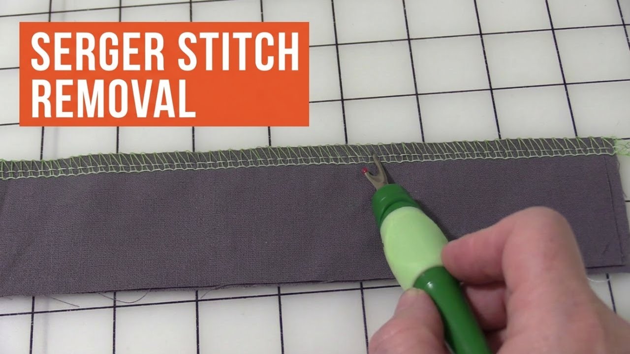 How To Remove Serger Stitches