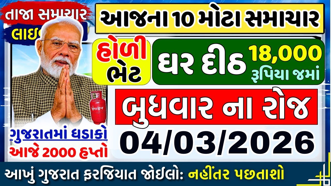 આજના તાજા સમાચાર/ આજથી નવા નિયમો, ખેડૂત દીઠ: 9000, આગાહી, 22મો હપ્તો, લોનમાફી: ભેટ / khedut samachar