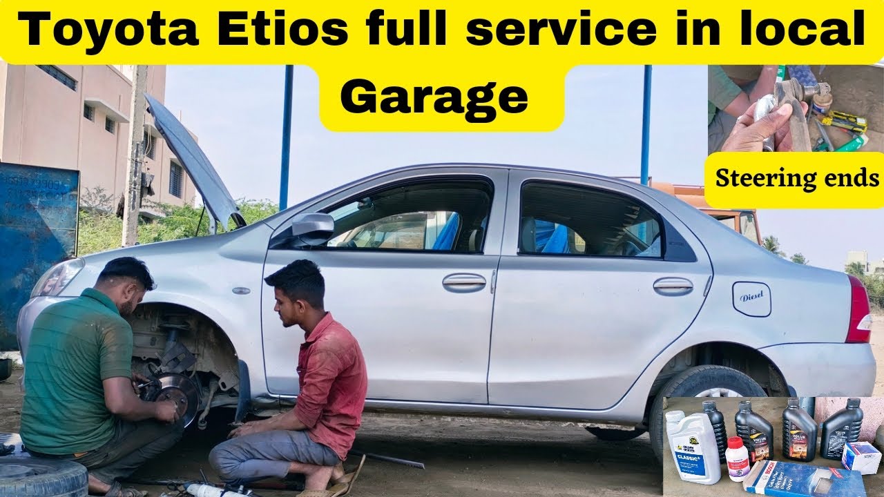 Toyota Etios full service in local garage/ಟೊಯೋಟಾ ಇಟಿಯೋಸ್ ಫುಲ್  ಸರ್ವಿಸ್ in ಲೋಕಲ್ ಗ್ಯಾರೇಜ್