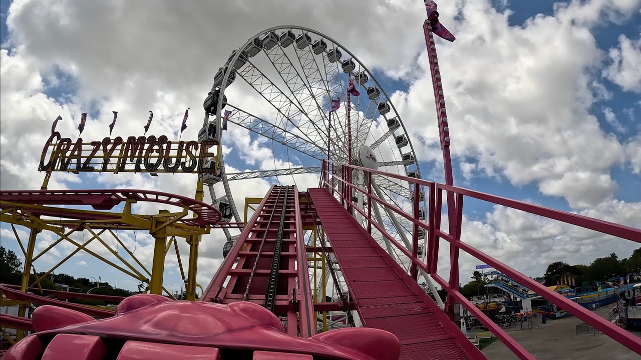 Crazy Mouse - On-Ride POV 4K 60FPS Miami Dade County Youth Fair