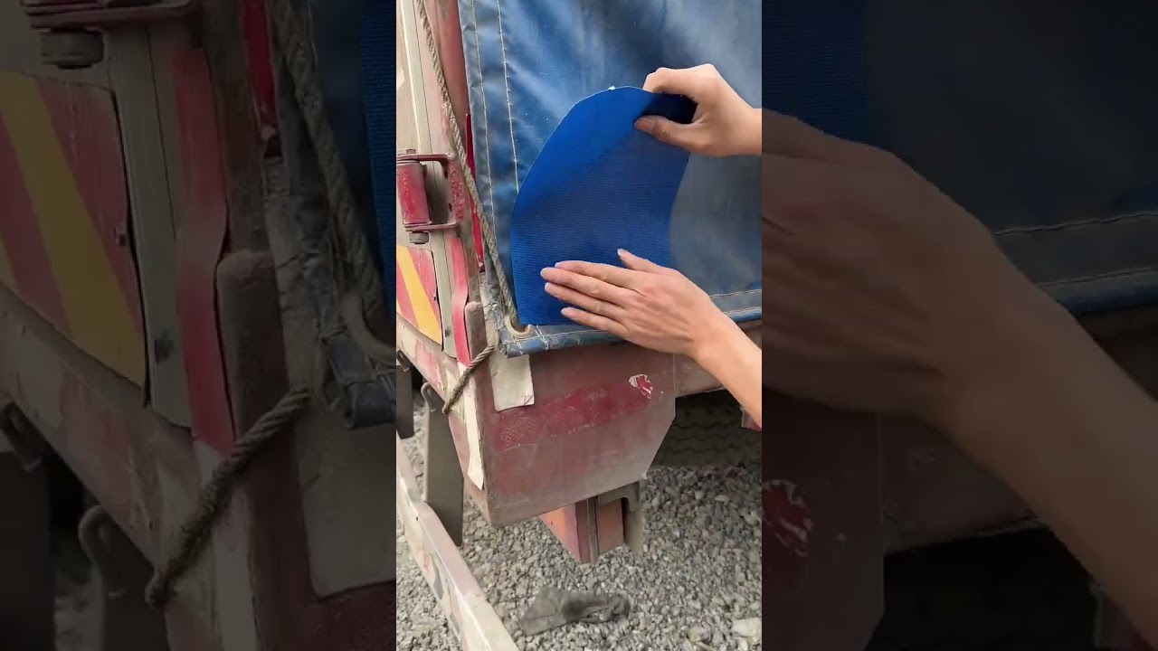 Universal tarpaulin repair tape for trucks #trucker #truckdriver