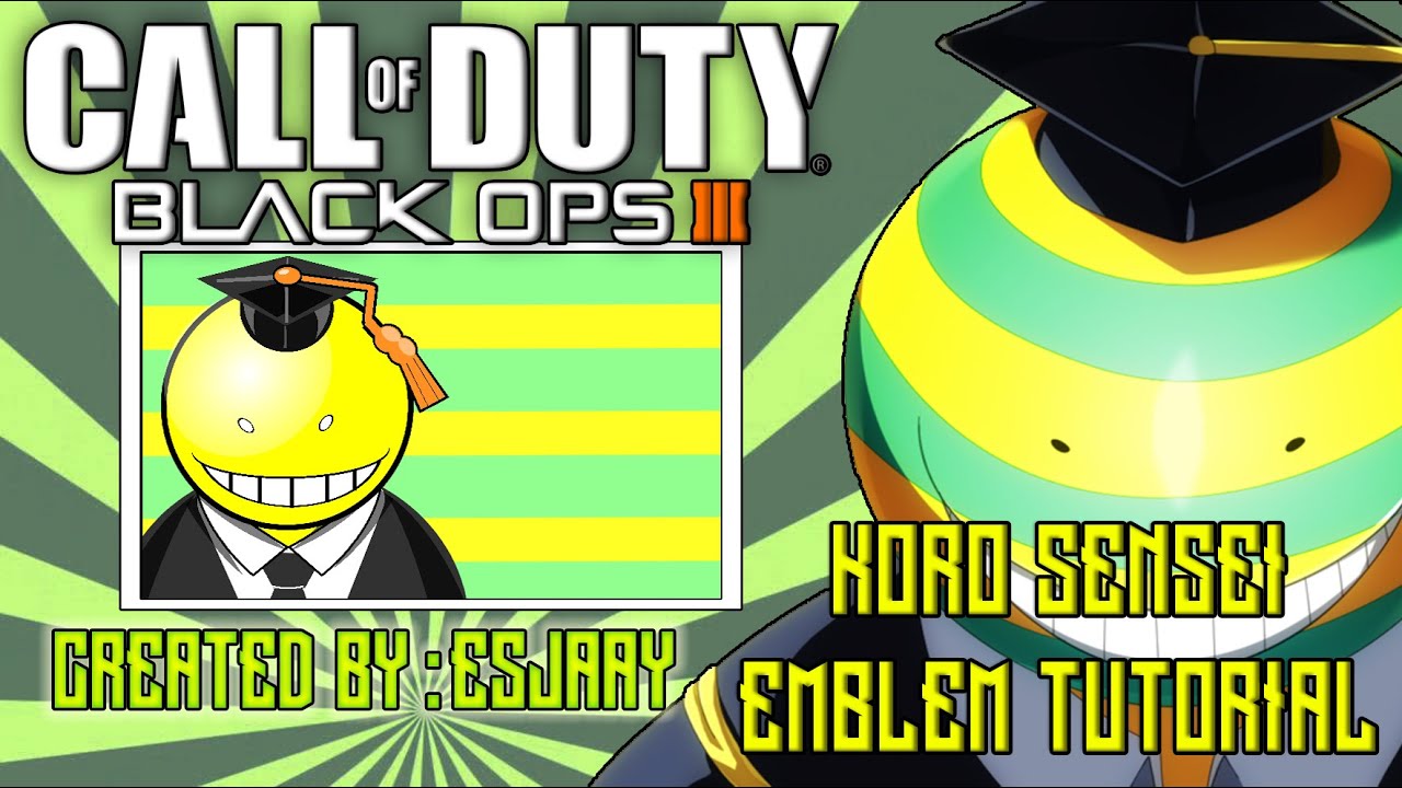 KORO SENSEI (Assassination Classroom) EMBLEM TUTORIAL - Black Ops 3