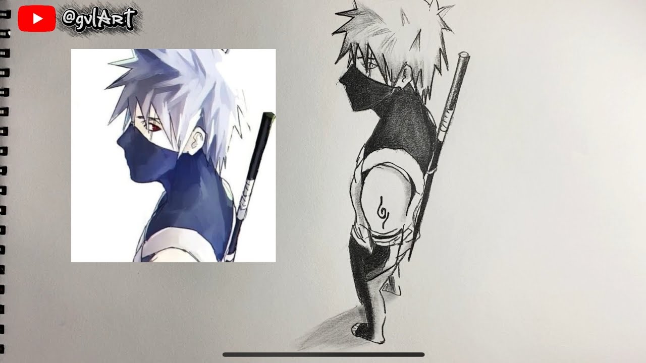 How to draw Kakashi Anbu Step by step easy speed draw