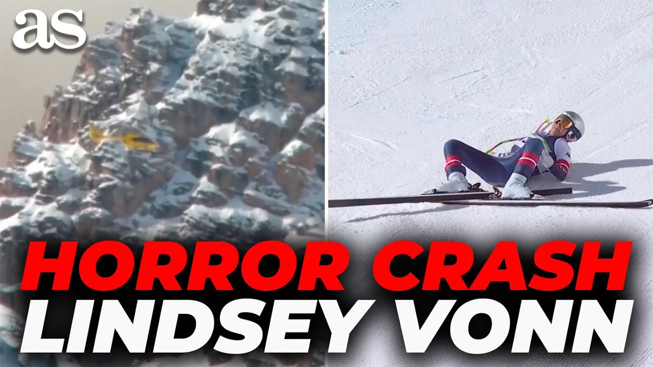 SHOCKING FOOTAGE: Lindsey Vonn AIRLIFTED after horror crash in olympic downhill