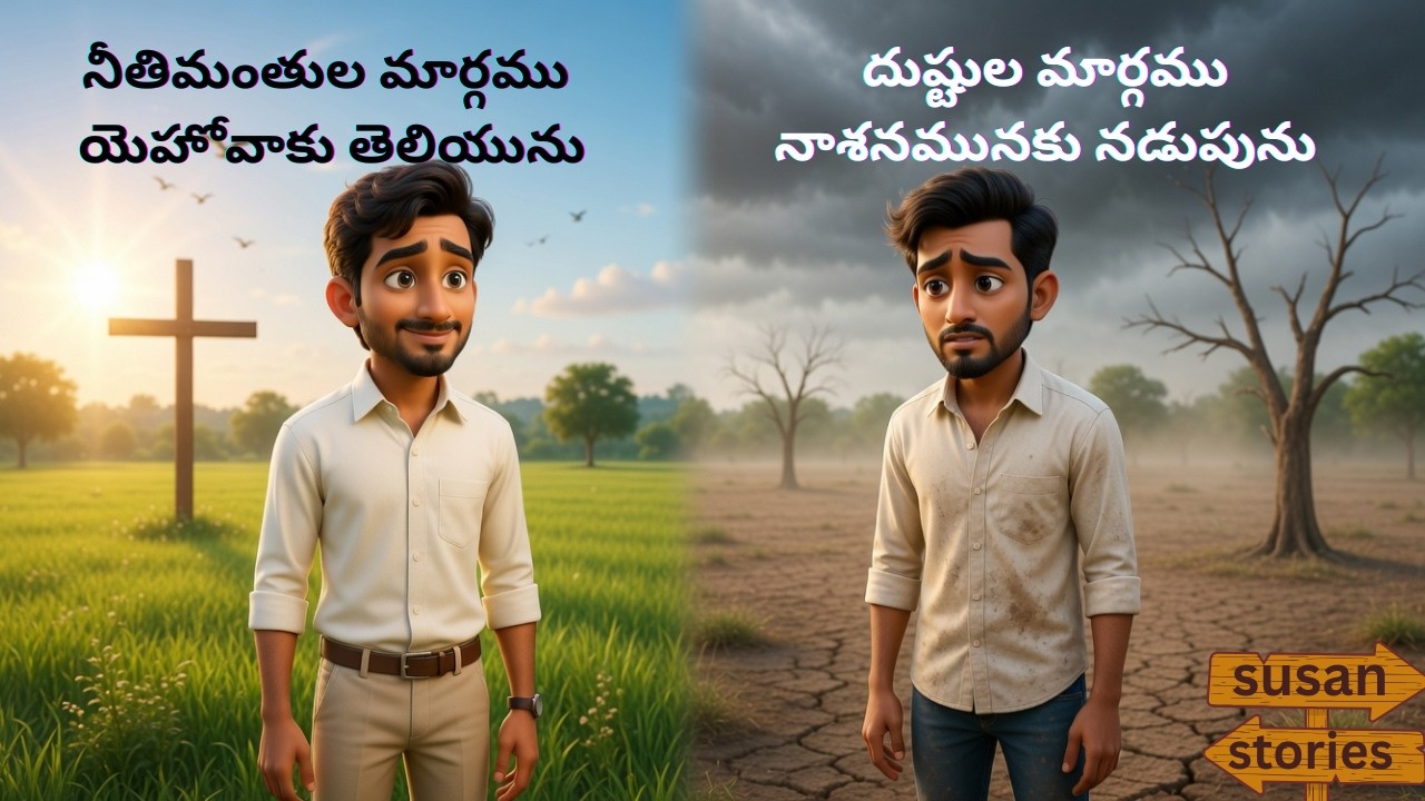 నీతిమంతుల మార్గము యెహోవాకు తెలియును,దుష్టుల మార్గము నాశనమునకు నడుపును || jesus stories #jesus