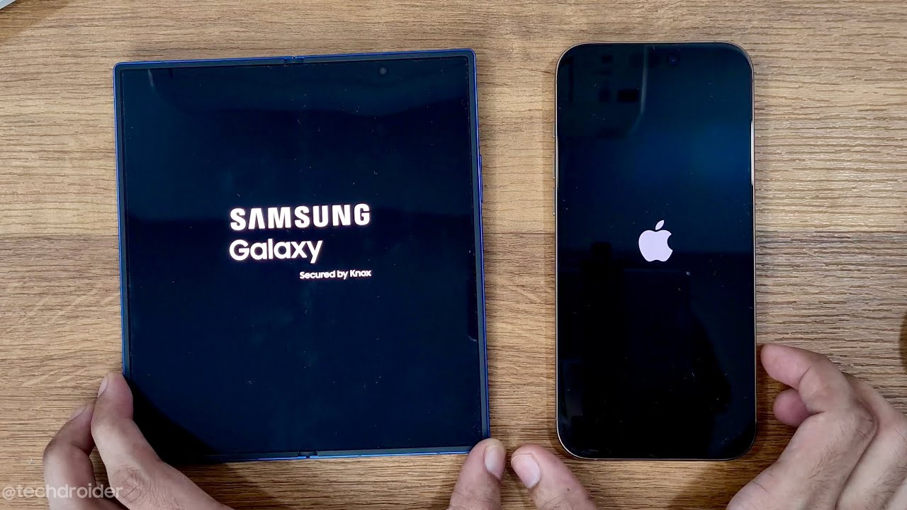 Samsung Galaxy Fold 7 vs iPhone 16 Pro Max - SPEED TEST!