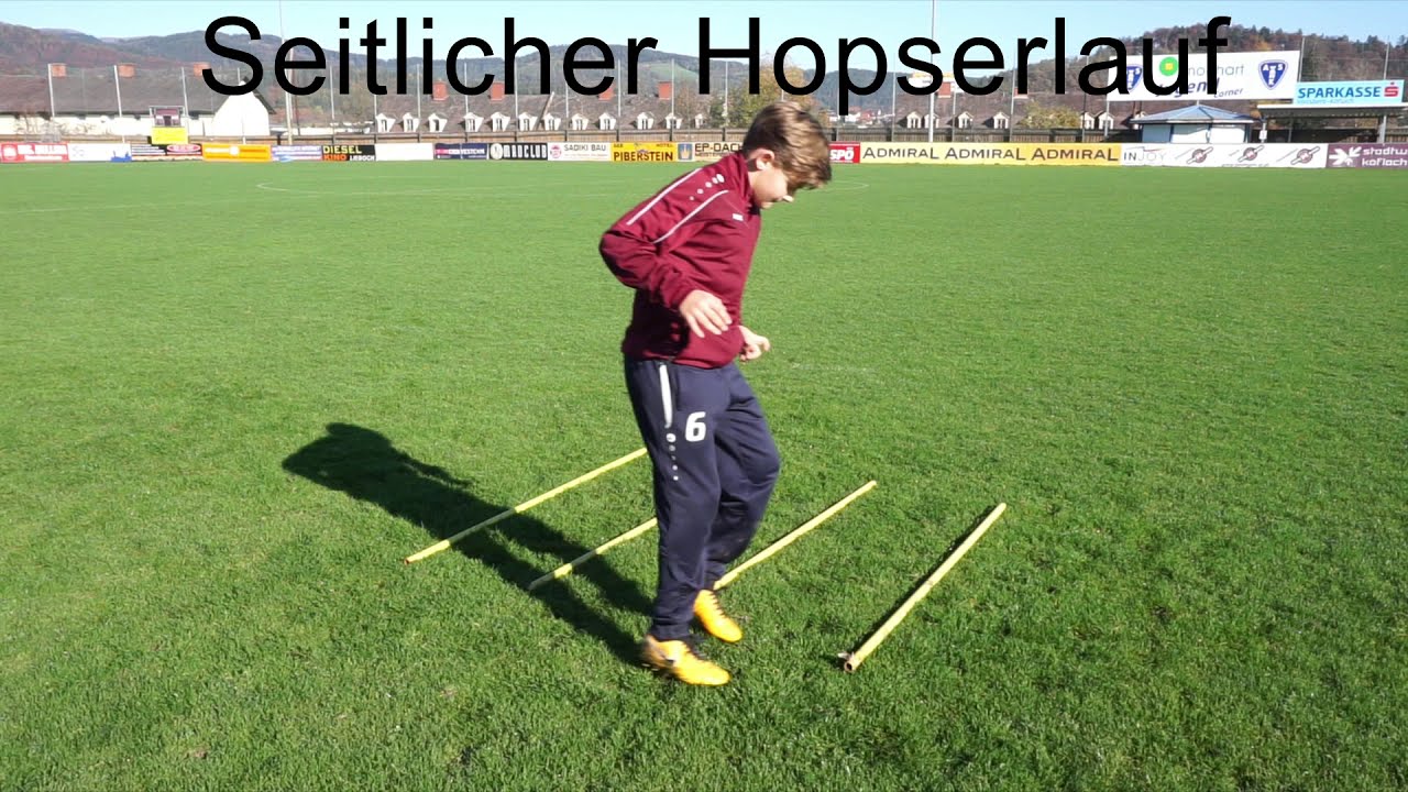 Seitlicher Hopserlauf r&uuml;ckw&auml;rts