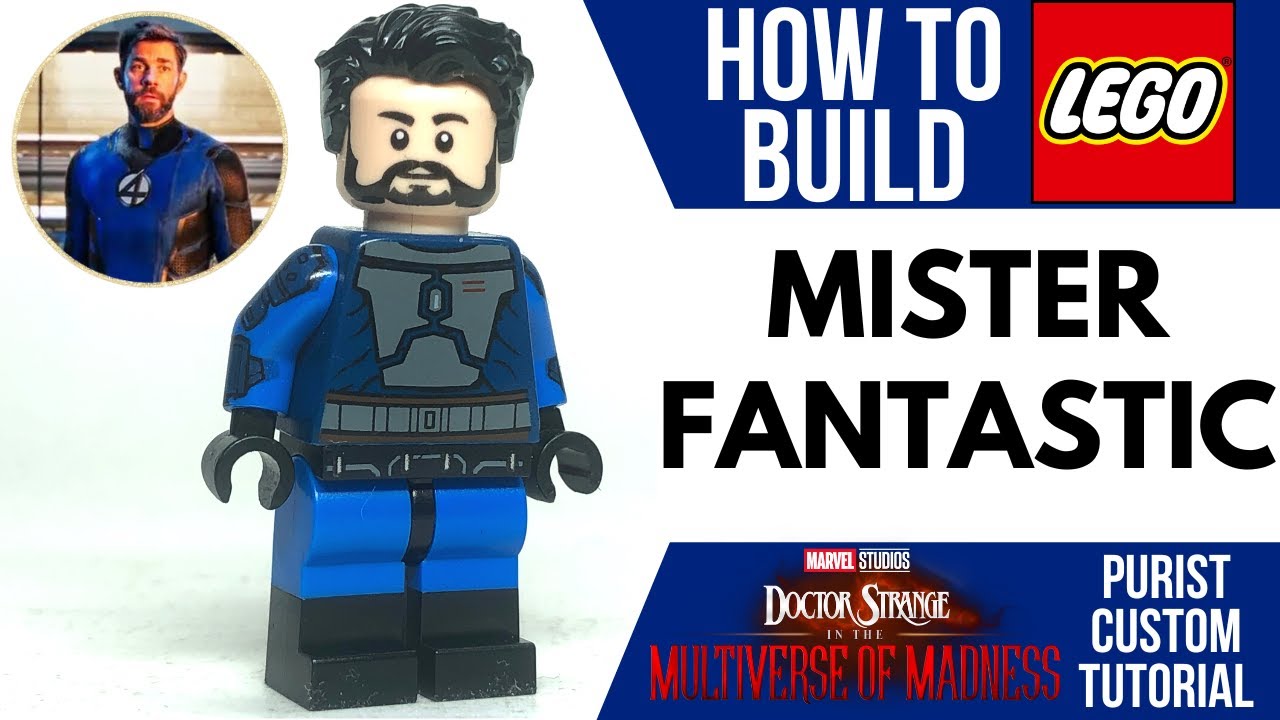 HOW TO Build LEGO MR. FANTASTIC (Reed Richards MCU) - Purist Custom Minifig Tutorial