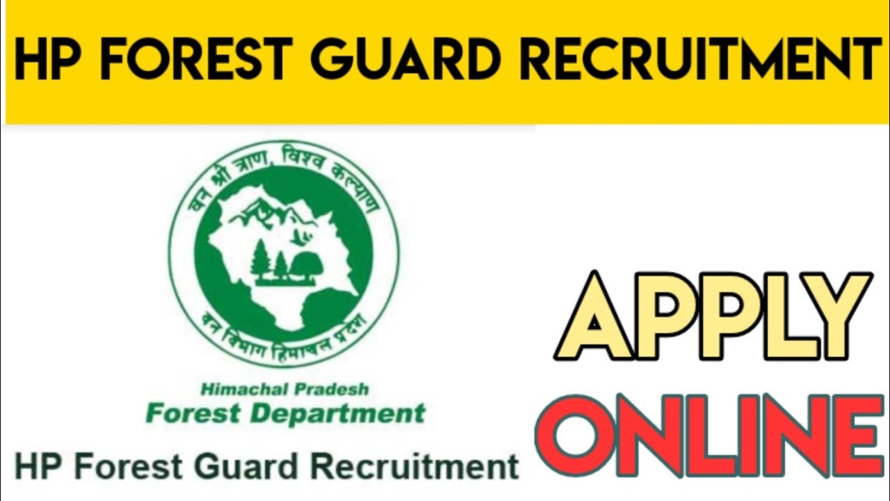 HP Forest Guard recruitment 2019 | Hp forest guard Bharti 2019|Online |Hp Govt job 2019|