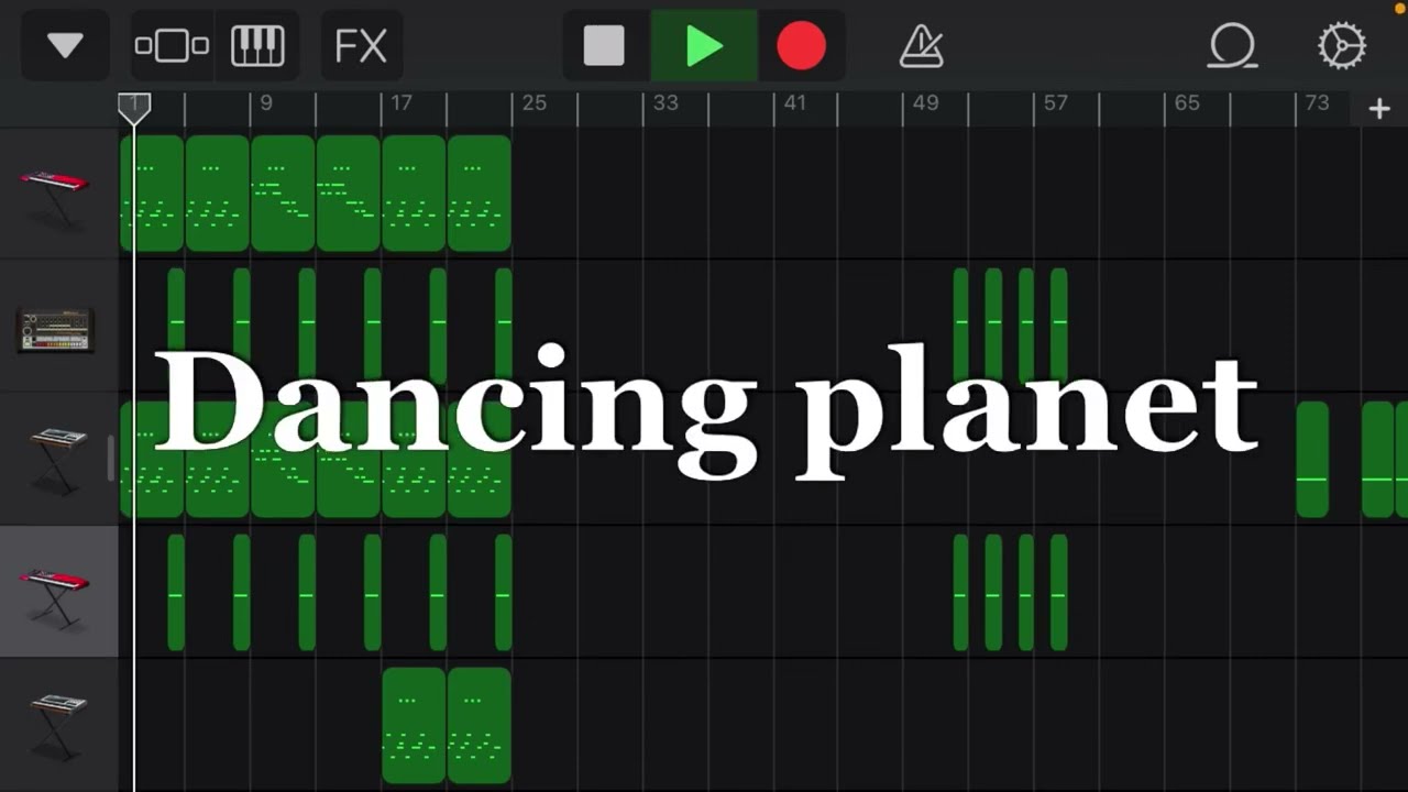【garageband】Dancing planet