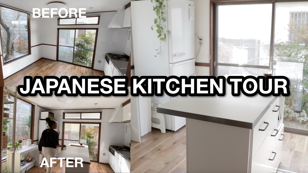 JAPANESE KITCHEN TOUR | IKEA KITCHEN ISLAND HACK Moving vlog 04
