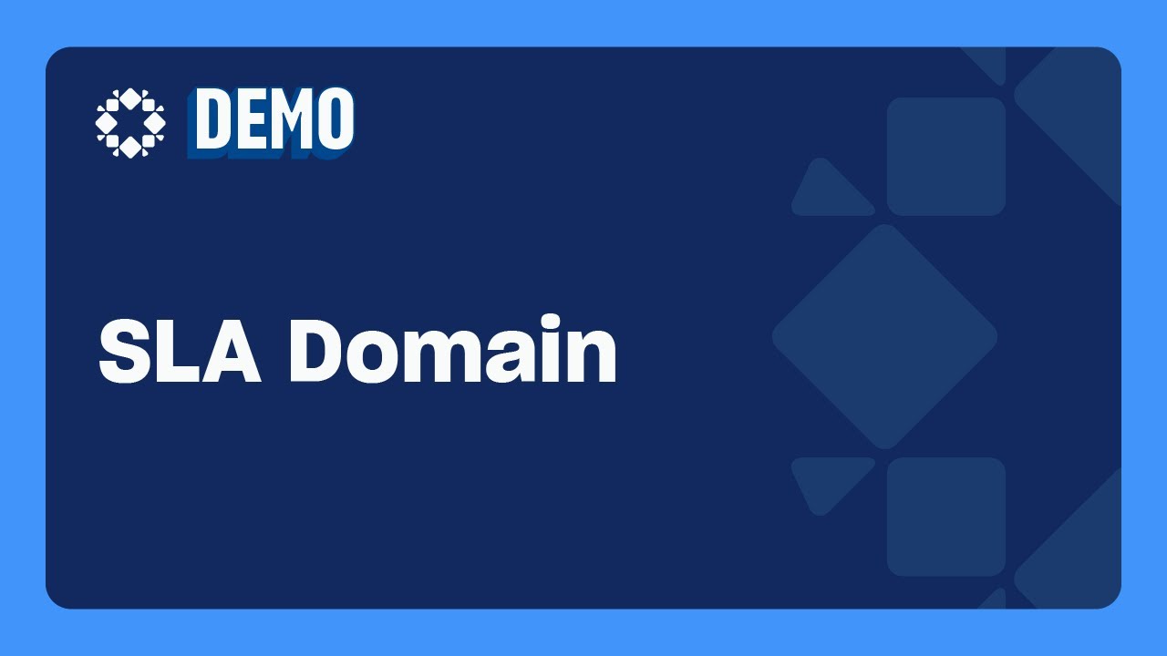 Rubrik Demo - SLA Domain