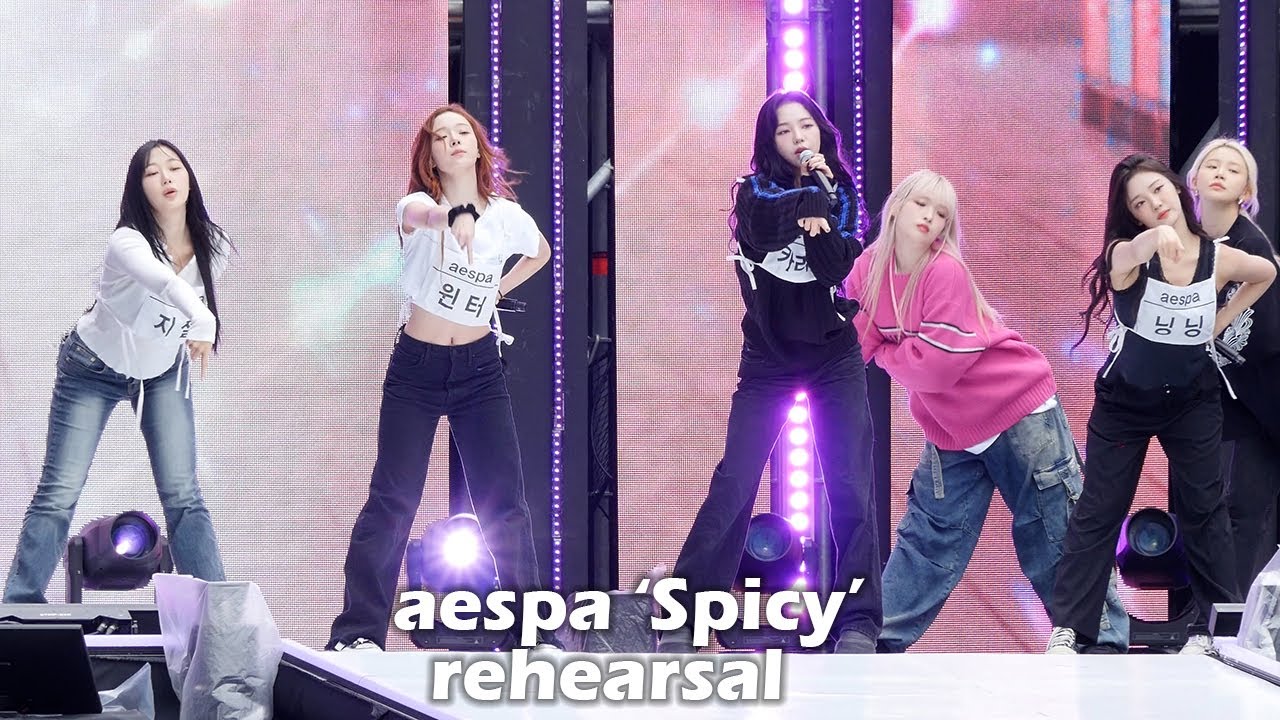 aespa (에스파) 'Spicy' 리허설 4K 직캠｜영동대로 콘서트 231008