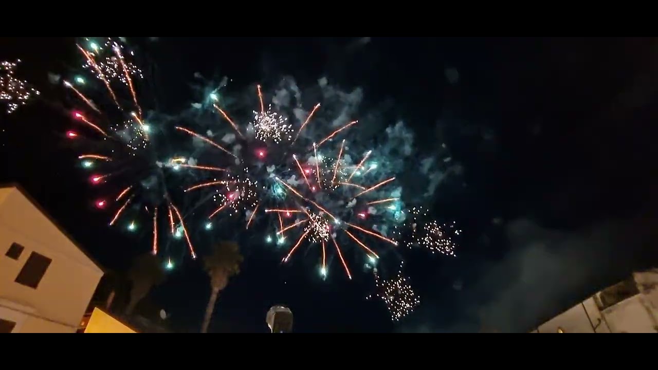 San Giorgio 2025, fuochi al passaggio dai giardini iblei