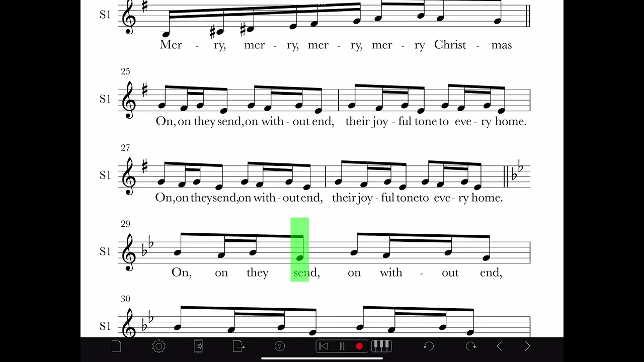 Carol of the Bells (Soprano 1)