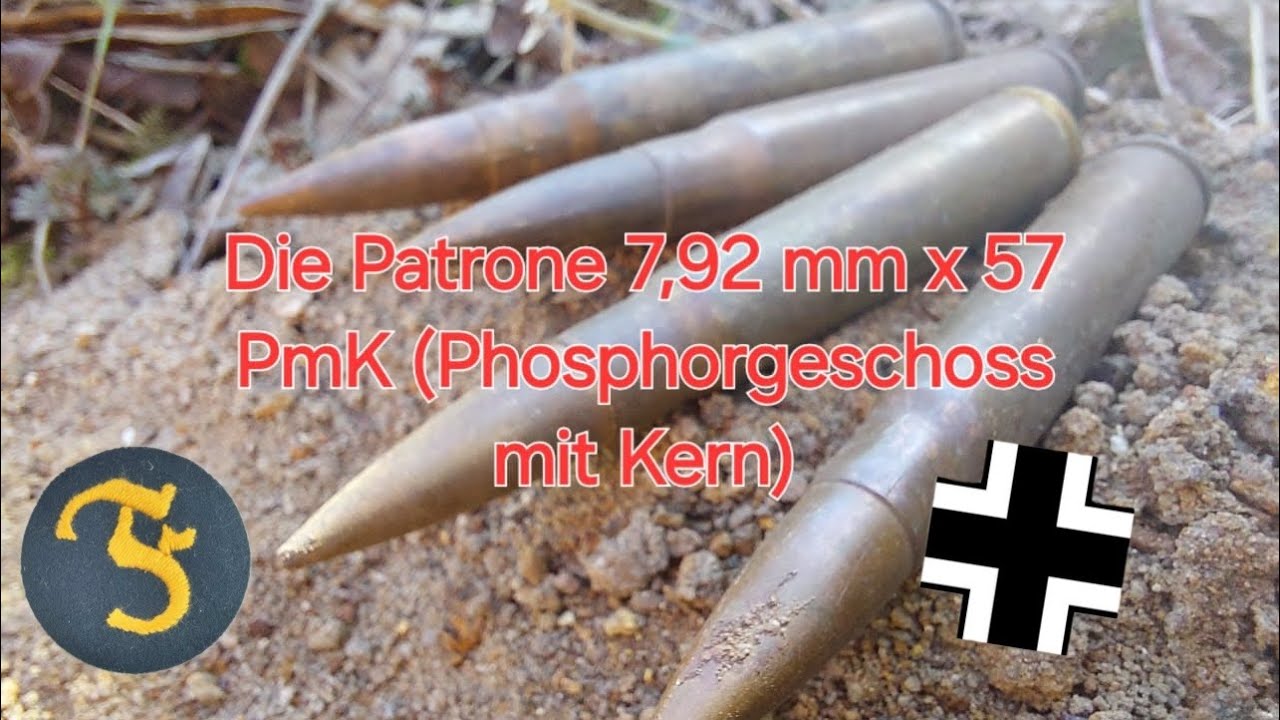 Die 7,92mm x 57 PmK Patrone der Wehrmacht kurz vorgestellt ...