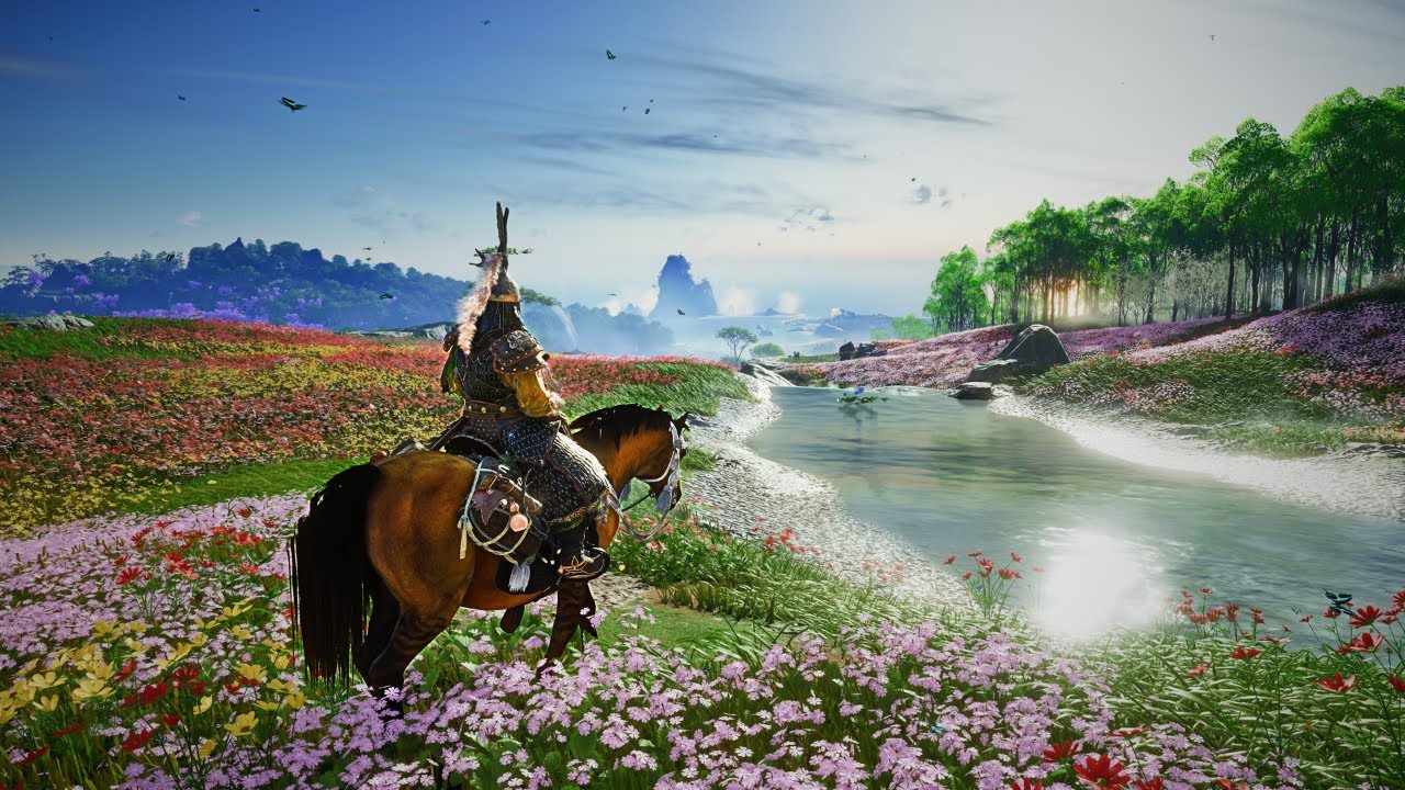 [4K] Ghost of Tsushima PC - Relaxing Horse Riding