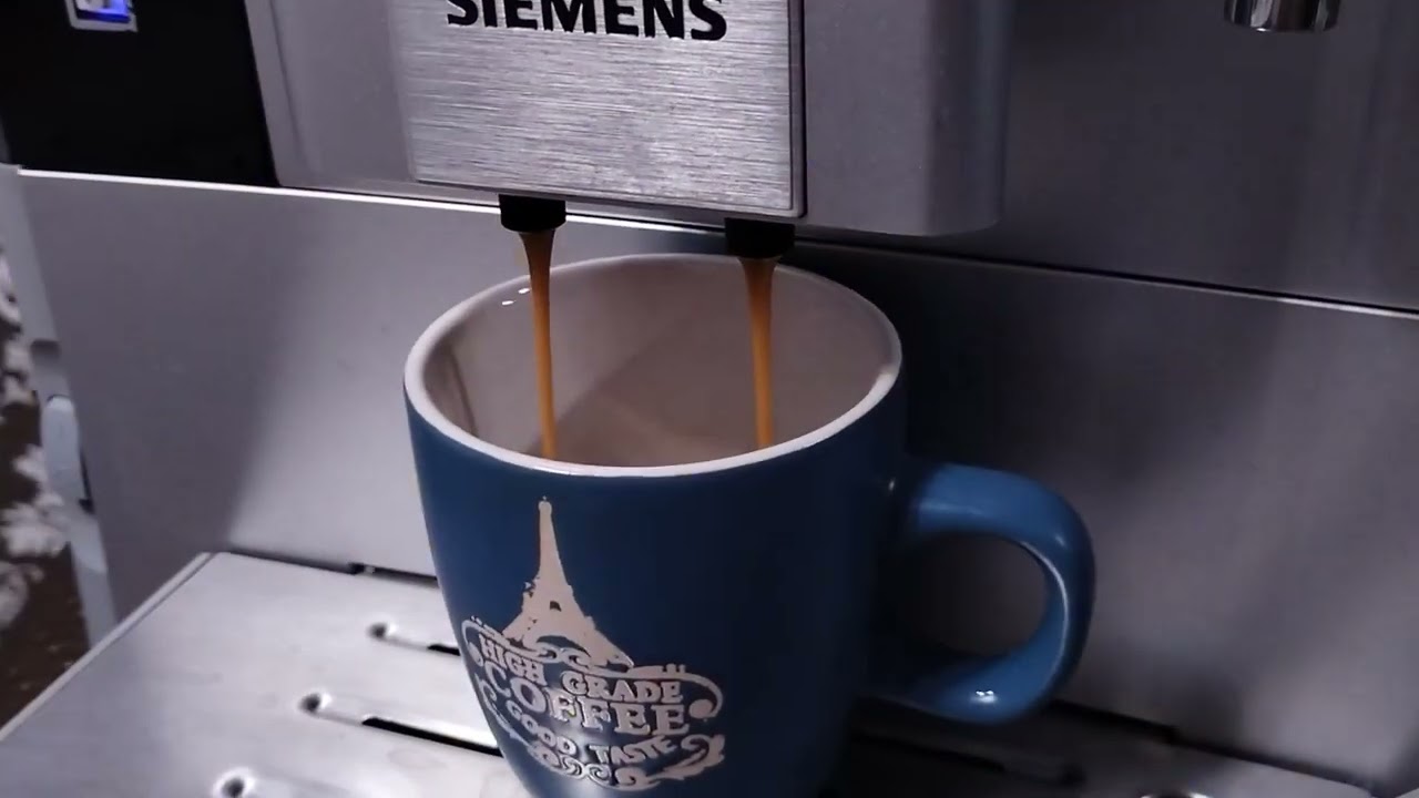 Siemens EQ5 macchiato пример работы