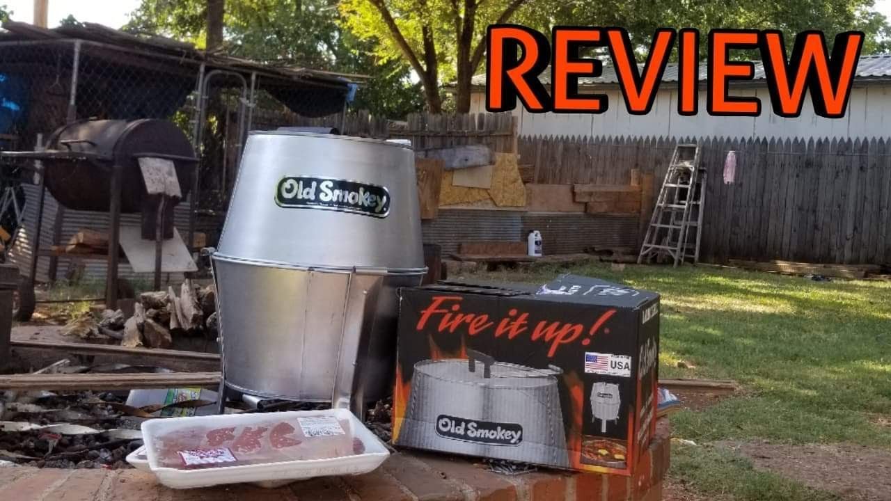 OLD SMOKEY CHARCOAL PORTABLE GRILL 14'  REVIEW + UNBOXING