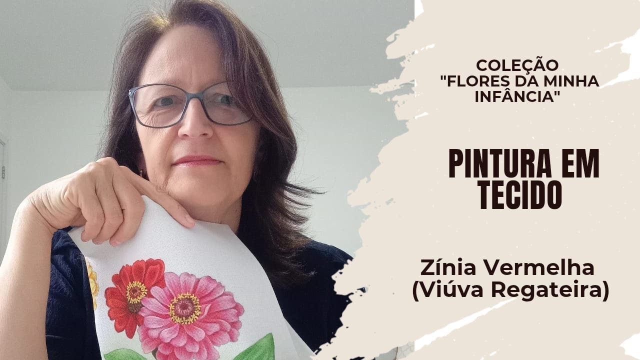 Zínia Vermelha (Viúva Regateira) - Coleção Flores da Minha Infância