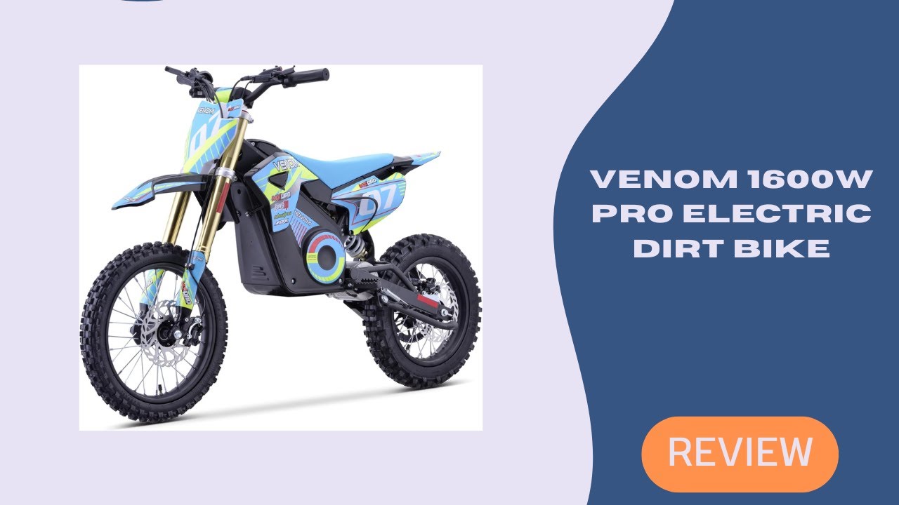 Обзор электропитбайка Venom 1600W PRO | Мощный внедорожник для подростков
