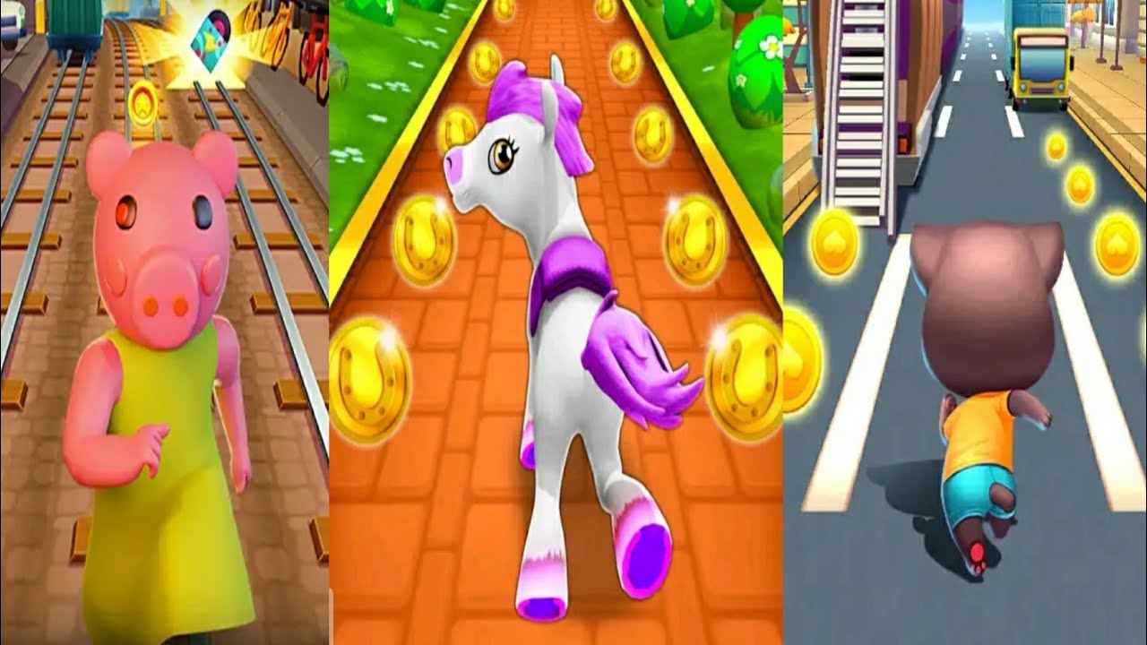 Super Piggy Run VS Cat Runner : Decorate Home VS Pony Run Magical Horse Runner Gameplay