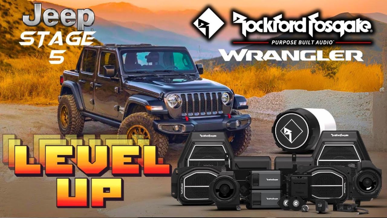 Jeep Wrangler OEM Stage 5 Audio Kit