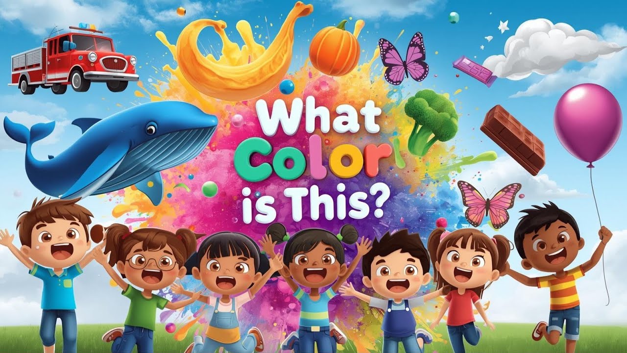 What Color Is This? 🌈 | Fun Kids Learning Song About Colors (Magic Songs)
