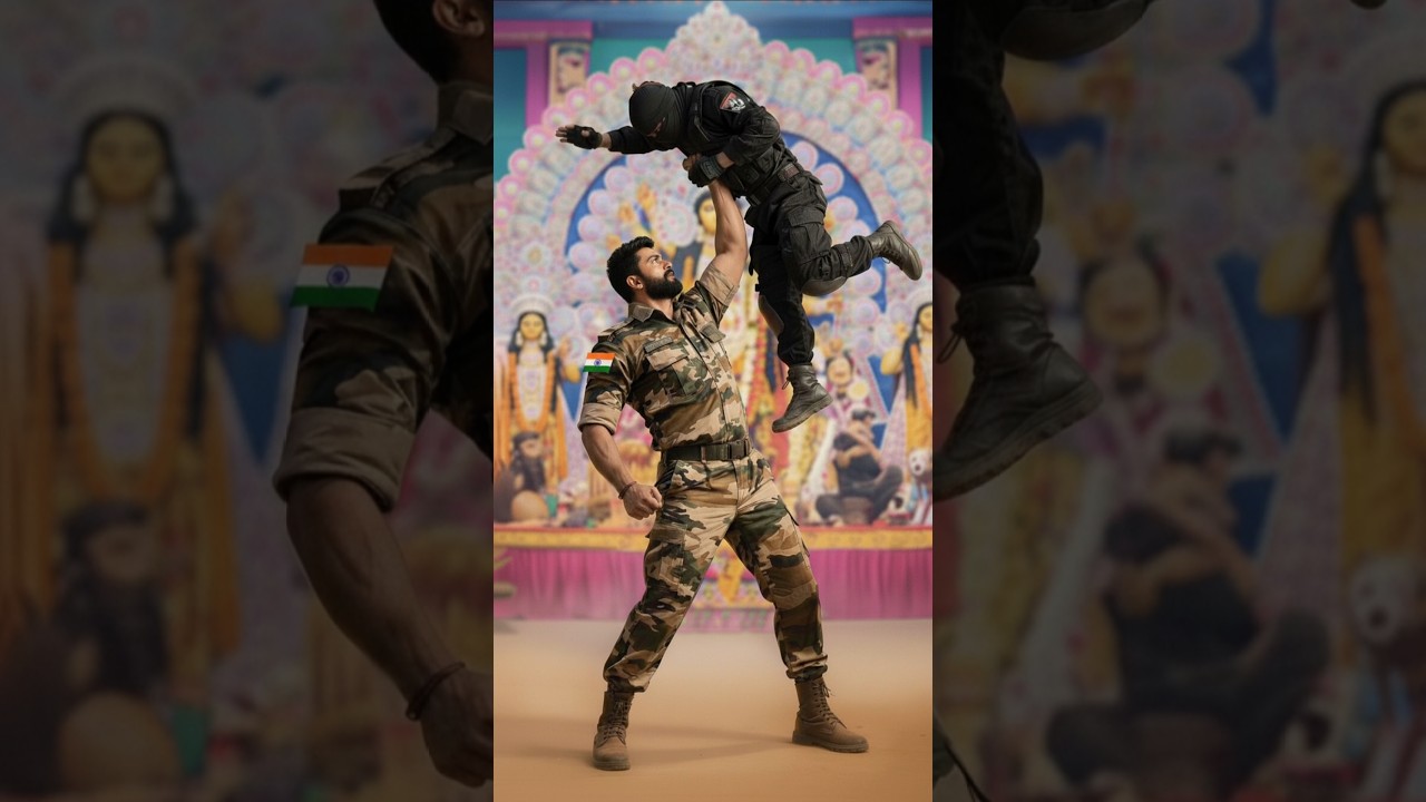 Terrorist attack story of an Indian Army #indianarmy #ai #durgapuja