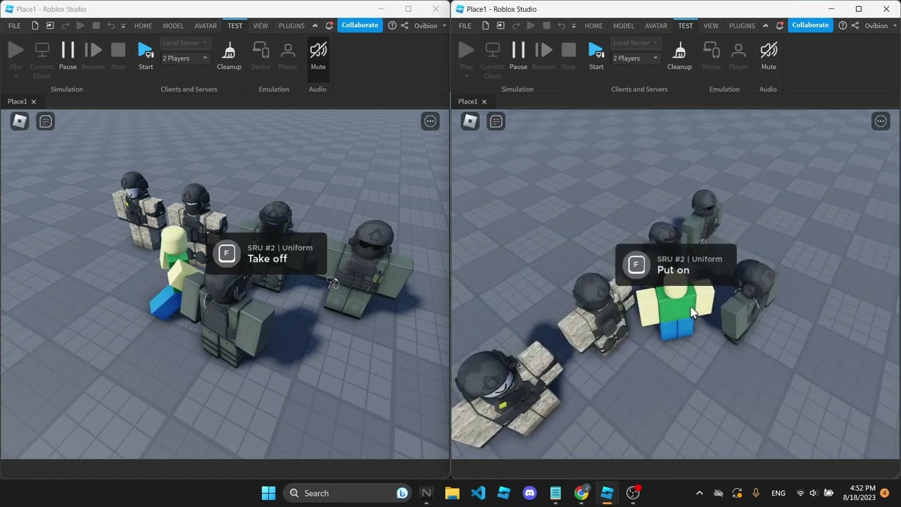 Uniform/Costume System | Roblox Studio Showcase