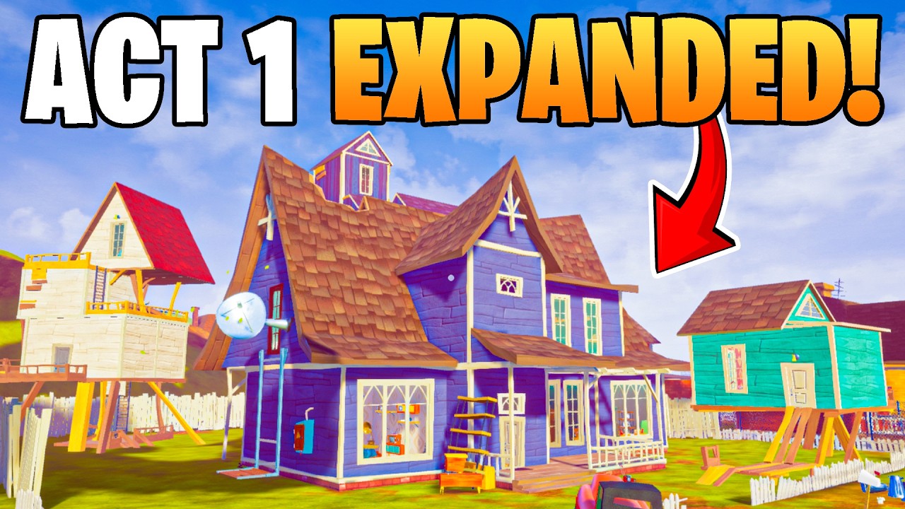 ACT 1 Got EXPANDED! | Hello Neighbor - Act 1 Expansion Mod (Full Game)