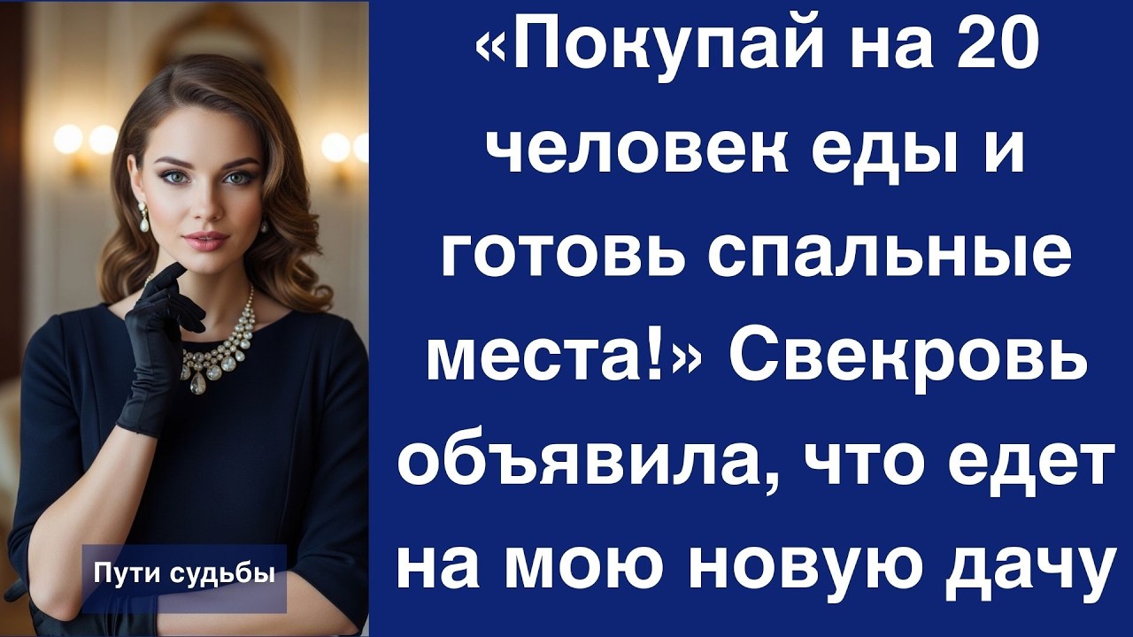 «Покупай на 20 человек еды и готовь спальные места!» Свекровь объявила, что едет на мою новую да