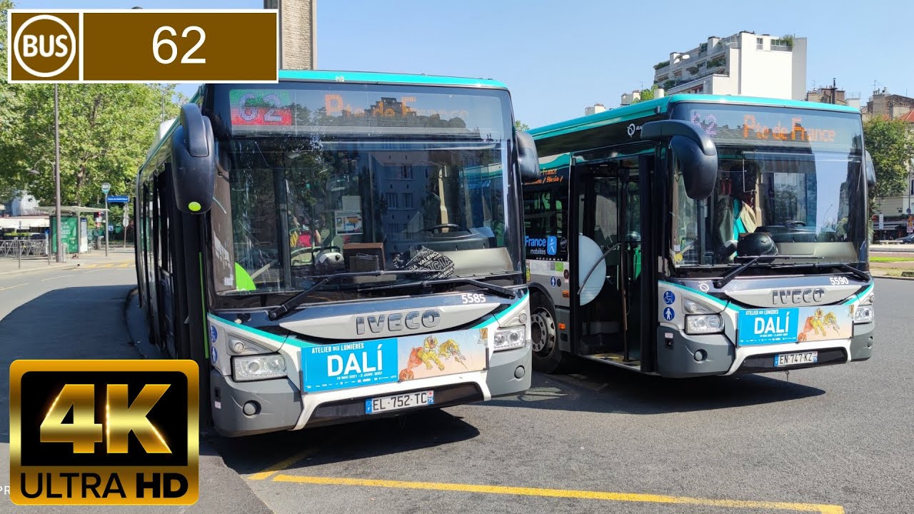 Bus 62 - Porte de Saint-Cloud - Porte de France