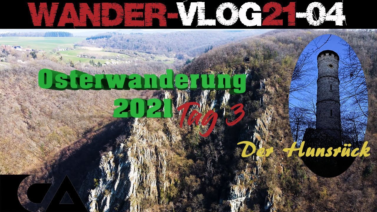 Osterwanderung Tag 3 - 120km in 3 Tagen - vom Taunus über den Soonwald in den Hunsrück VLOG21-04