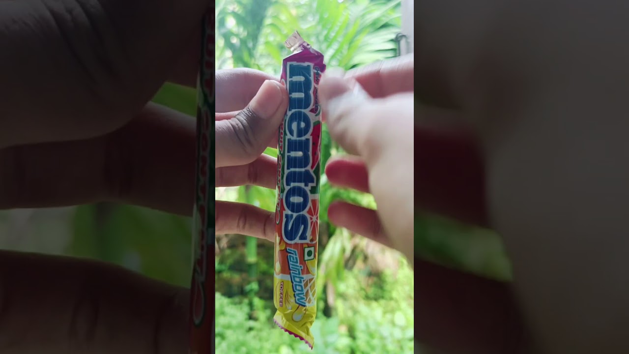 Mentos rainbow flavour review||#shorts
