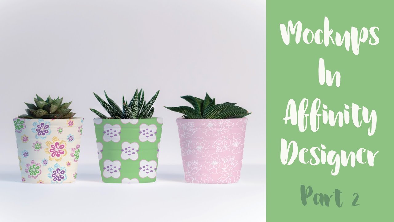 How To Make A Mockup In Affinity Designer Part 2 | Mockups For Patterns Affinity Designer