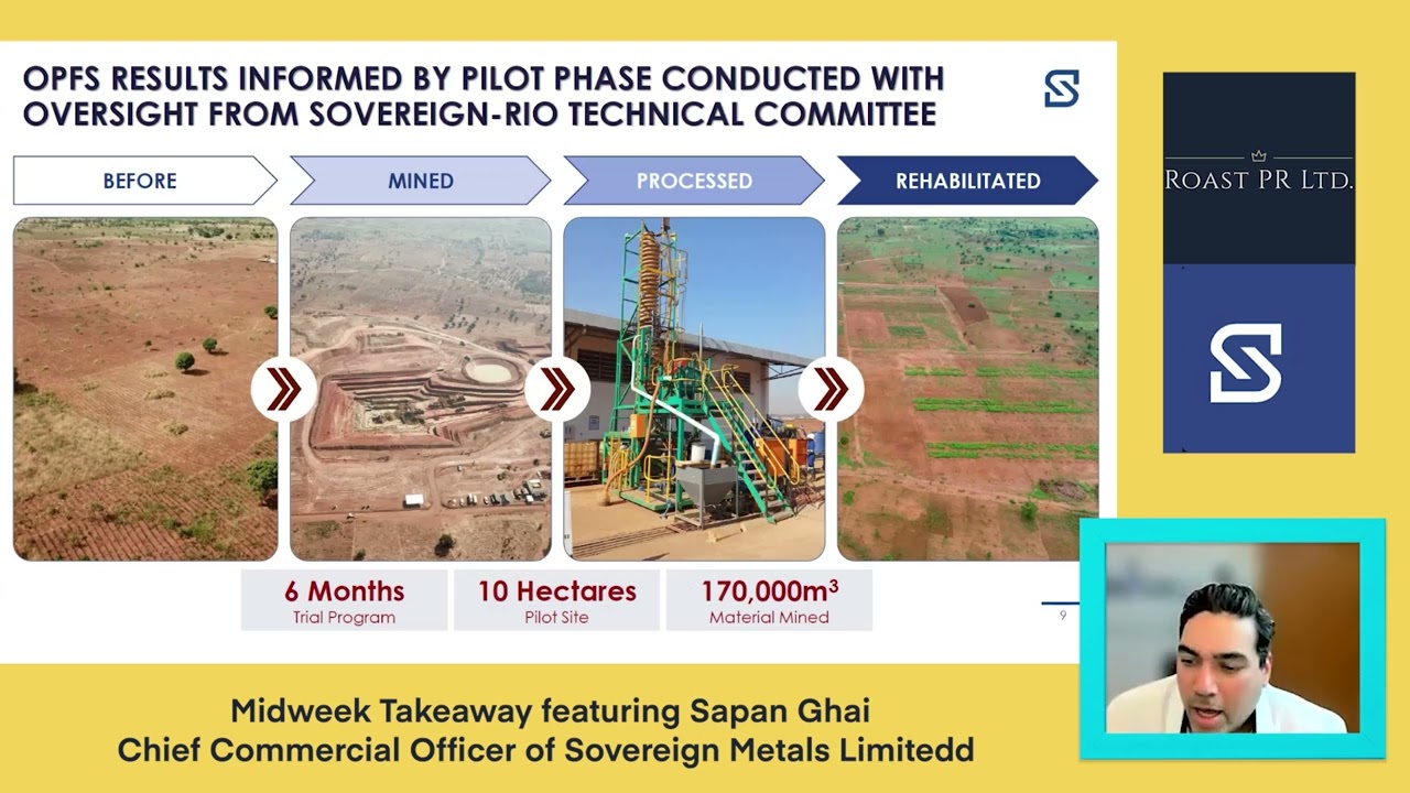Midweek Takeaway featuring Sapan Ghai, Chief Commercial Officer of Sovereign Metals Limited #SVML