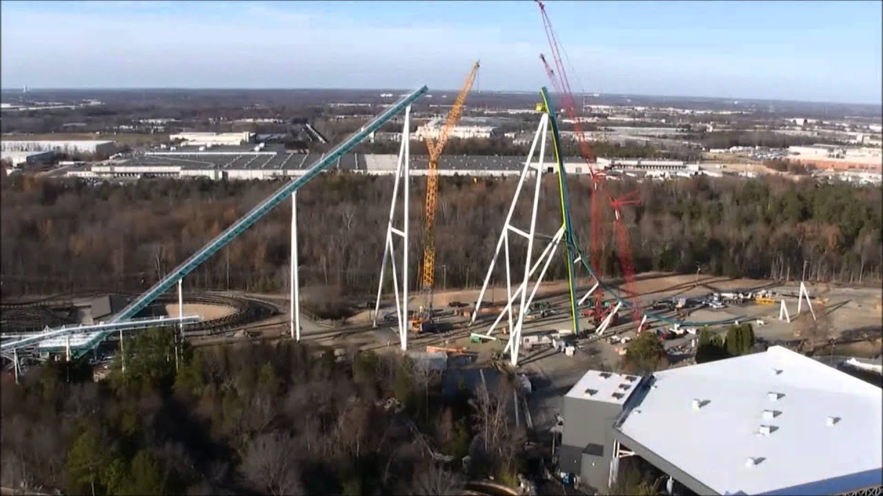 Carowinds 2015: Fury 325 Construction Time Lapse Final