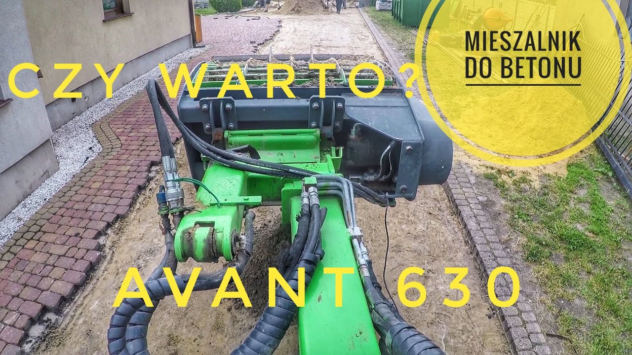 Mieszalnik do betonu firmy SID + miniładowarka Avant 630 #brukarz​ #Paving #avant #brukarzyoutube