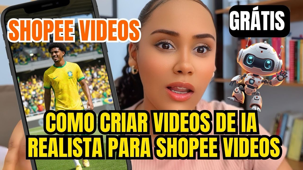COMO CRIAR VIDEOS DE IA REALISTAS GRÁTIS PARA SHOPEE VIDEOS