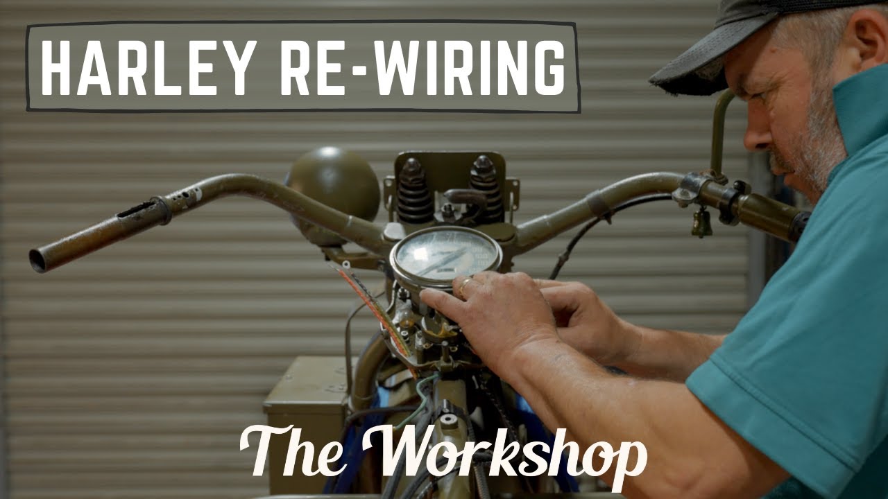 Starting on the re-wiring - 1942 Harley Davidson WLA / ep154