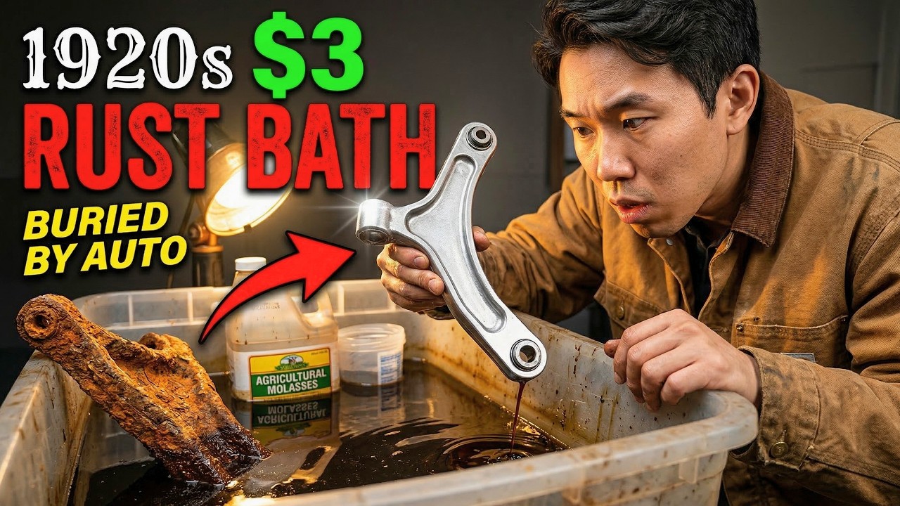 The 1920s $3 Bath That Destroys Rust (Big Auto BURIED This)