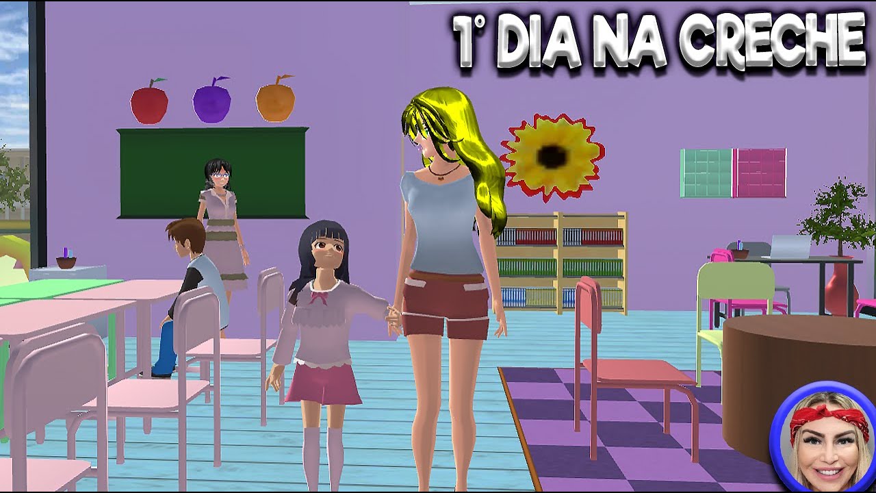 1º DIA na NOVA CRECHE em SAKURA SCHOOL SIMULATOR