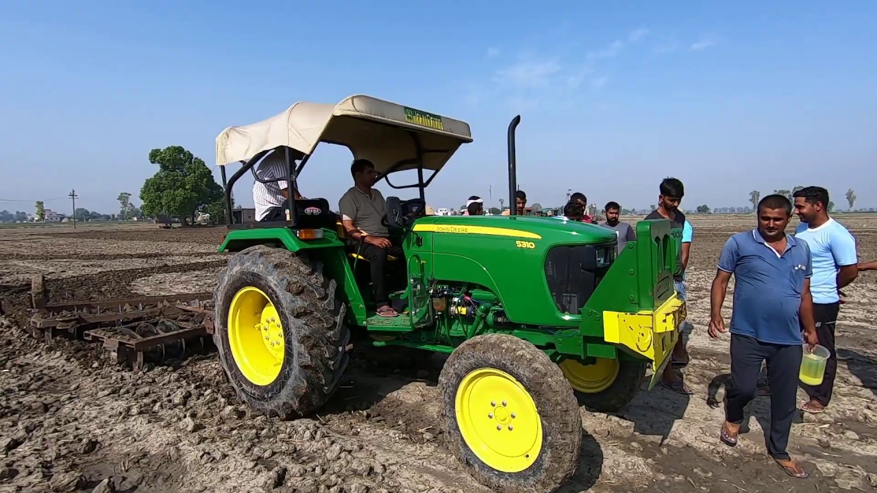 किसान का कितना फायदा होगा इससे John Deere 5310 tractor model 2019 average test with 9X9 harrow