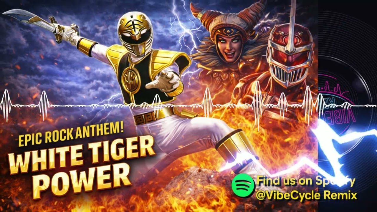 What If the White Ranger Theme Was a Heavy Metal Anthem? | White Tiger Power (Epic Rock)