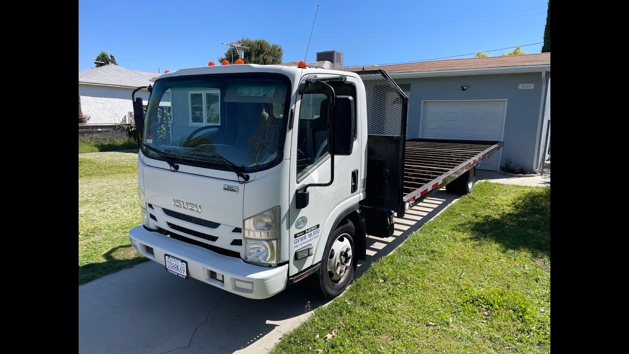 КУПИЛ ISUZU NRR в сша для переоборудования в эвакуатор с манипулятором