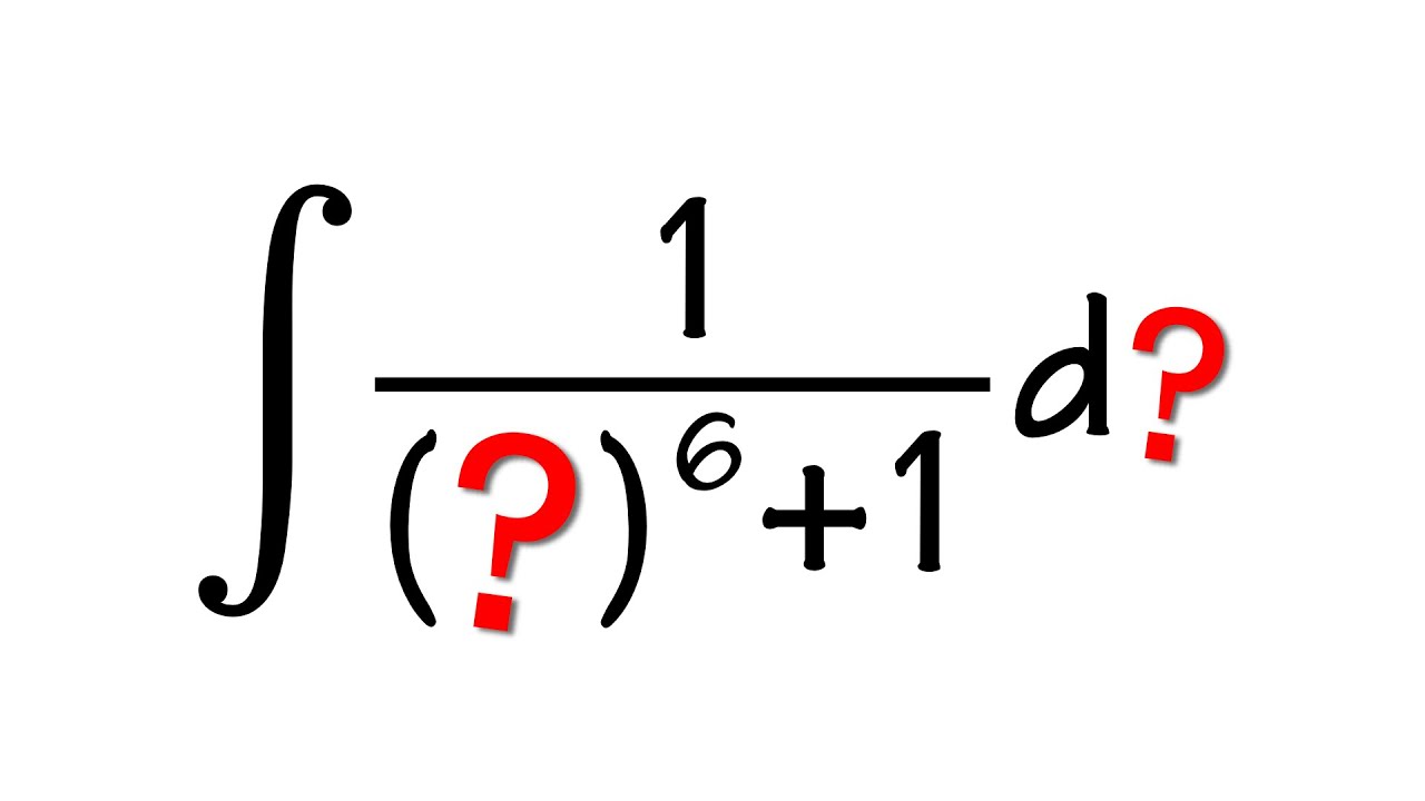 Integral of 1/(x^6+1) without partial fractions!